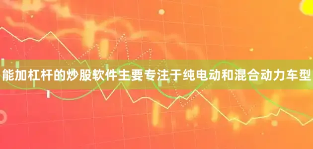 能加杠杆的炒股软件主要专注于纯电动和混合动力车型